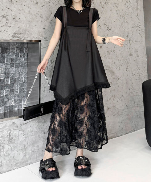 Splicing Lace Dress